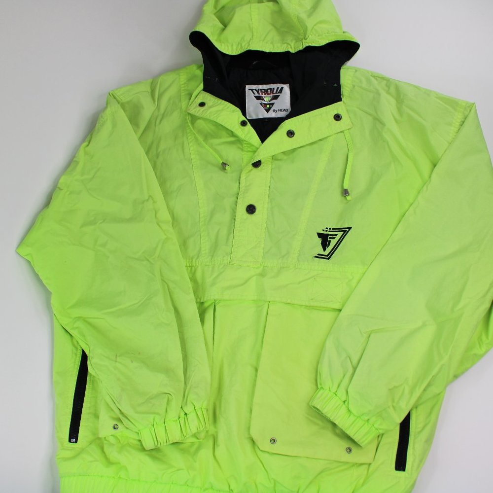 Vintage Tyrolia Head Windbreaker Neon Ski Jacket